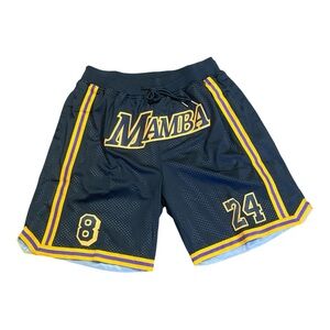 Kobe Mamba Black and Yellow Men's Shorts